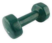 HMS Fitness Kurzhantel aus Gusseisen mit Vinylbeschichtung 4kg grün - 1 Stück