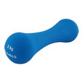 HMS Fitness 17025 Kurzhantel aus Gusseisen mit Neoprenbeschichtung 2kg blau - 1 Stück