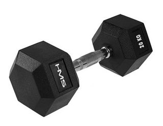 HMS Fitness Hex Pro Dumbbell 20kg - 1 piece