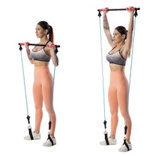 HMS Fitness Pilates Stange Set DC31 93cm, bis 20kg rot/gelb/blau
