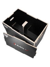 HMS Fitness Sprungbox DSC02 Plyo-Box (Holzkasten, 75x60x50cm) schwarz
