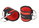HMS Fitness Fußschlaufen OPX02 rot/schwarz - 2 Stück