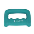 HMS Fitness Grip Dumbbell CK20 (Knuckle Duster) made of cast iron with neoprene coating - 2kg green - 1 piece
