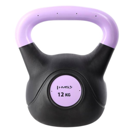 HMS Fitness Kugelhantel Kettlebell KPC12 lila/schwarz 12,0kg - 1 Stück -