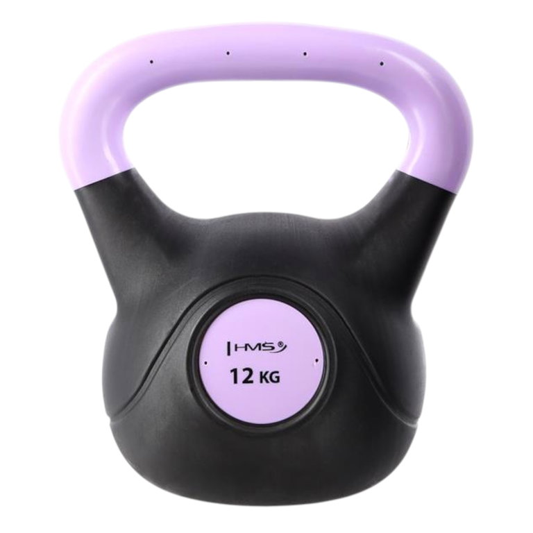 HMS Fitness Kugelhantel Kettlebell KPC12 lila/schwarz 12,0kg - 1 Stück -
