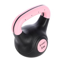 HMS Fitness Kugelhantel Kettlebell KPC02 rosa/schwarz 2kg - 1 Stück -