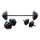 HMS Fitness Langhantelset (3 Teile) SGSP60 (1x Langhantel, 2x Kurzhanteln) 62 kg