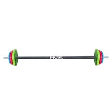 HMS Fitness Langhantelset SBP20 (6 Scheiben, Chromstahl, Gummi) 20 kg
