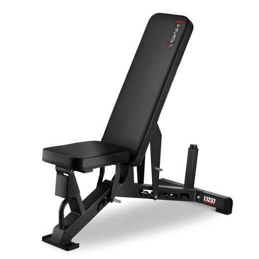 HMS Fitness Trainingsbank Verstellbare L1237 (Semi Commercial) schwarz - 1 Stück -