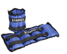 HMS Gewichtsmanschetten OB03 (für Knöchel und Handgelenk) - 1 Set 2x1,5kg - blau