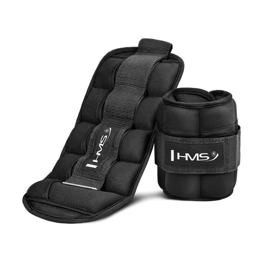 HMS Gewichtsmanschetten ONK05 (für Knöchel und Handgelenk) - 1 Set 2x2,5kg - schwarz