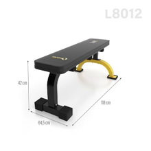 HMS Premium Trainingsbank (Hantelbank) L8012 schwarz/gelb - 1 Stück -