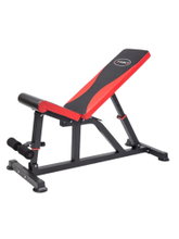 HMS Fitness Hantelbank L8015 schwarz/rot - 1 Stück -