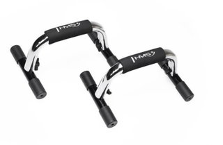 HMS Push-Up Handles PU01 black/silver - 2 pieces