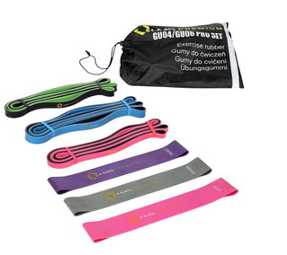 HMS Premium Resistance Band GU04 GU06 Pro Set assorted/colourful - 6 pieces