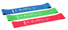 HMS Premium Widerstandsband GU04 Slim Set (blau, grün, rot) - 3 Stück