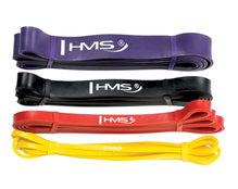 HMS Premium Widerstandsband GU05 Set (violett, schwarz, rot, gelb) - 4 Stück