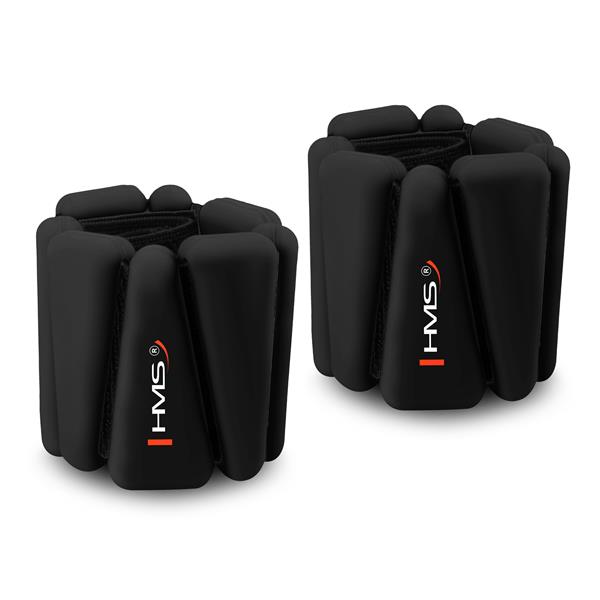 HMS Silicone Weight Cuffs SNK01 (for ankles and wrists) - 1 set 2x0.5kg - black