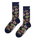 Happy Socks Daily Socks Crew Gingerbread Cookies navy blue/brown - 1 Pair