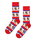 Happy Socks Daily Sock Crew Gingerbread Stripe (Gingerbread) red/beige - 1 pair