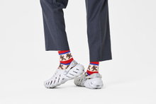 Happy Socks Daily Sock Crew Gingerbread Stripe (Gingerbread) red/beige - 1 pair