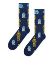 Happy Socks Tagessocke Crew Star Wars R2-D2 & C-3PO navyblau - 1 Paar