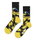 Happy Socks Tagessocke Crew Marvel X-Men Wolverine gelb - 1 Paar