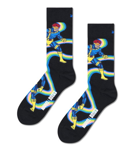 Happy Socks Tagessocke Crew Marvel X-Men Cyclops schwarz - 1 Paar