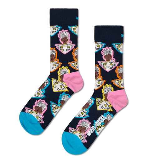 Happy Socks Tagessocke Crew Marvel X-Men Storm navyblau - 1 Paar