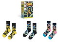 Happy Socks Tagessocke Crew Marvel X-Men Geschenkbox gelb - 3 Paar