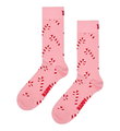 Happy Socks Tagessocke Crew Candy Cane (Zuckerstange) pink - 1 Paar