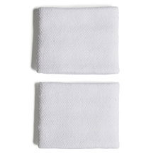 adidas wrist sweatband Small white - 2 pieces