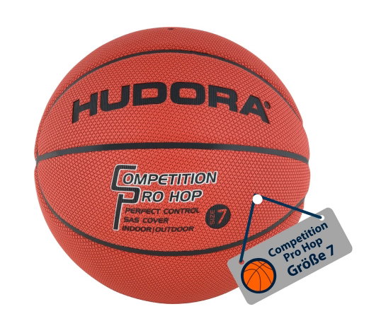 Hudora Basketball Competition Pro Hop (Größe 7) braun