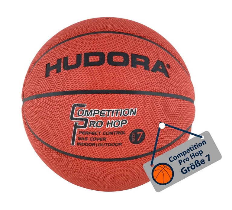 Hudora Basketball Competition Pro Hop (Größe 7) braun