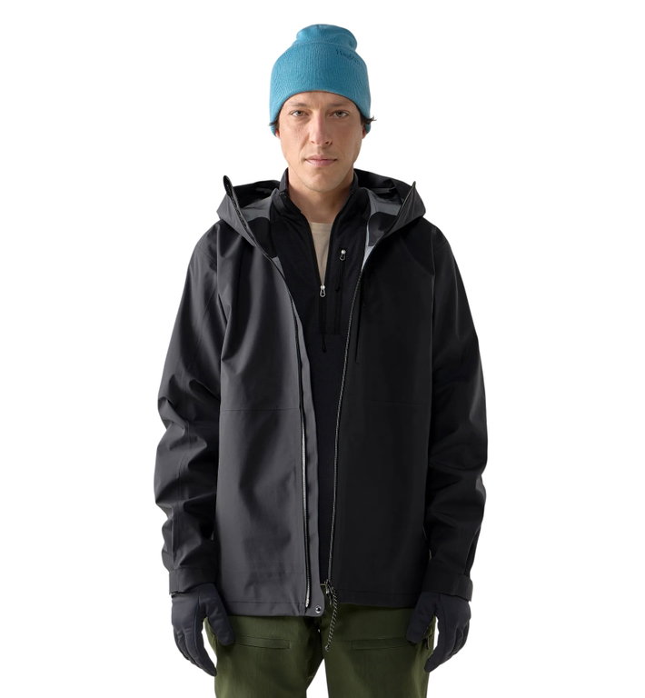 Haglöfs Allwetterjacke Front Proof II (wasserdicht, winddicht, 3-Lagen) schwarz Herren