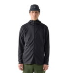Haglöfs Fleecejacke Korp Mid Hood (Midlayer, atmungsaktiv) schwarz Herren