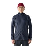 Haglöfs Fleecejacke Korp Mid Hood (Midlayer, atmungsaktiv) dunkelblau Herren
