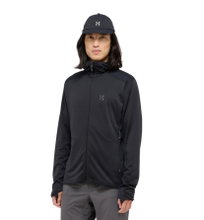Haglöfs Fleecejacke L.I.M Mid Multi II Hood (Midlayer, atmungsaktiv, schnelltrocknend) schwarz Herren