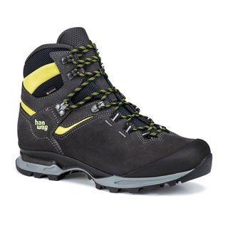 Buty trekkingowe Hanwag Tatra Light GTX (skóra welurowa, wodoodporne, trekkingowe) asfaltowo-szare/żółte męskie
