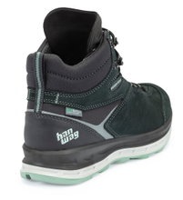 Hanwag Wanderschuhe Blueridge ES (Veloursleder, wasserdicht) petrol/mint Damen