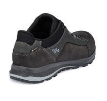 Hanwag Wanderschuhe Banks Low GTX (Nubuk-und Veloursleder, wasserdicht) asphaltgrau/schwarz Herren