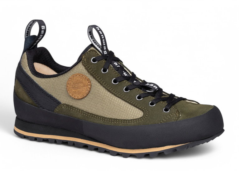 Hanwag Hiking Travel Shoes Red Dot Low LL (Suede/Synthetic) Olive Green Men's