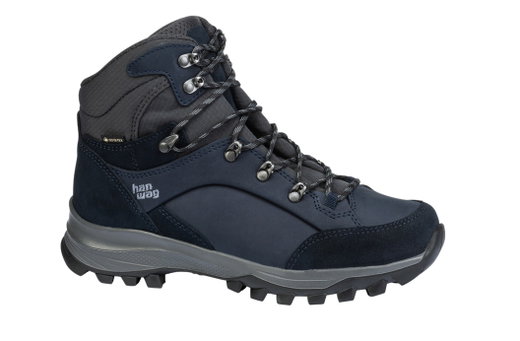 Hanwag Wanderschuhe Banks Lady GTX (Nubukleder, wasserdicht) navyblau/asphaltgrau Damen