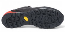 Hanwag Wanderschuhe Makra Pro Low Bunion GTX (Zustieg, wasserdicht, Veloursleder) asphaltgrau/rot Herren