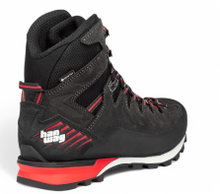Hanwag Wanderschuhe Makra Pro Bunion GTX (Bergsteigen, wasserdicht, Veloursleder) asphaltgrau/rot Herren