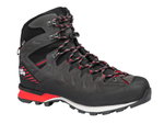 Hanwag Bergwanderschuhe Makra Pro GTX (Veloursleder, wasserdicht, Bergsteigen) asphaltgrau/rot Herren