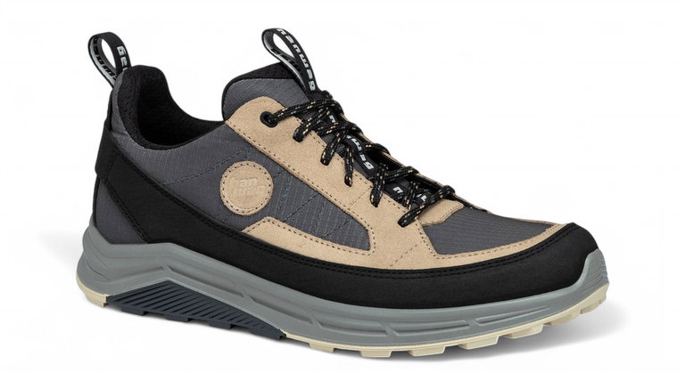Hanwag Wander-Travelschuhe Rotpunkt Light Low (Veloursleder/Synthetik) grau/beige Herren
