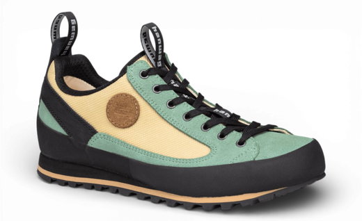 Hanwag Wander-Travelschuhe Rotpunkt Low LL (Veloursleder/Synthetik) mint/beige/schwarz Herren