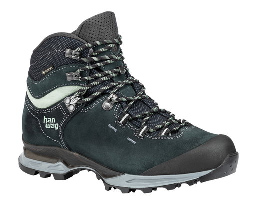 Hanwag Wanderschuhe Tatra Light Bunion Lady GTX (Veloursleder, wasserdicht, Hallux Valgus Variante) petrolblau/mint Damen