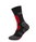 Hanwag Skarpetki trekkingowe Crew Trek Sock (szybkoschnące, średnie wzmocnienie) asfaltowo-szare/czarne/czerwone - 1 para